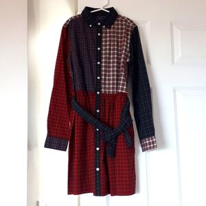 NWT Ralph Lauren Girls Plaid Shirtdress